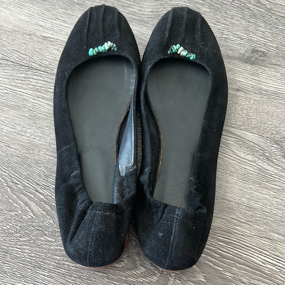 Henry Cuir Ballet Flats